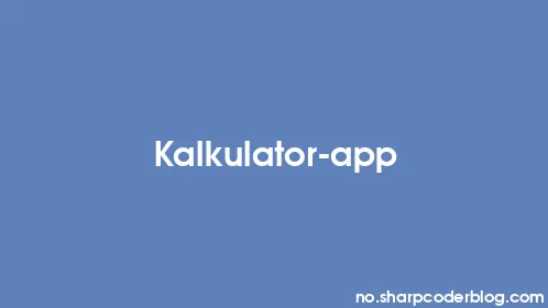 Kalkulator-app - Thumbnail