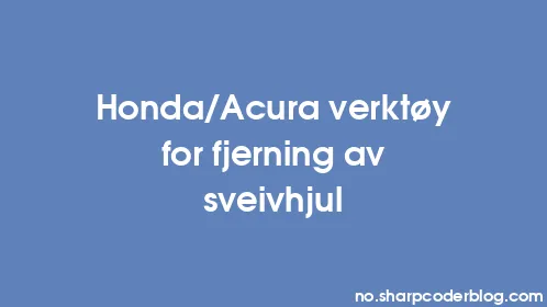 Honda/Acura verktøy for fjerning av sveivhjul - Thumbnail