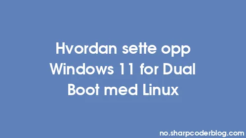 Hvordan sette opp Windows 11 for Dual Boot med Linux - Thumbnail
