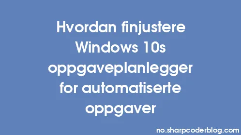 Hvordan finjustere Windows 10s oppgaveplanlegger for automatiserte oppgaver - Thumbnail