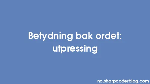 Betydning bak ordet: utpressing - Thumbnail