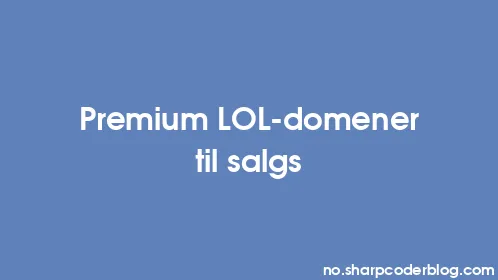 Premium LOL-domener til salgs - Thumbnail