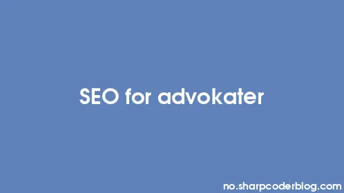 SEO for advokater - Thumbnail