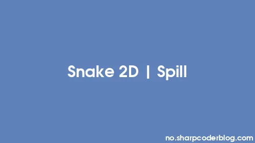 Snake 2D | Spill - Thumbnail