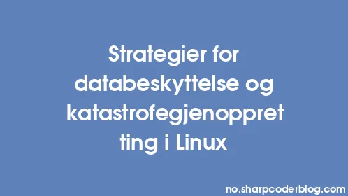 Strategier for databeskyttelse og katastrofegjenoppretting i Linux - Thumbnail