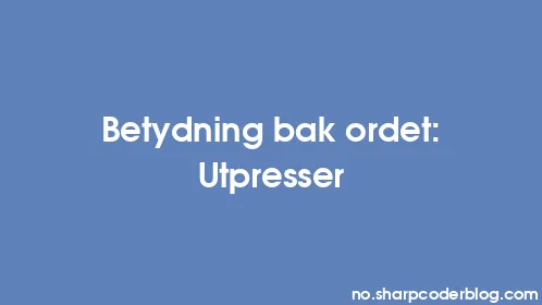 Betydning bak ordet: Utpresser - Thumbnail
