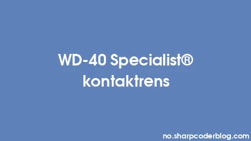 WD-40 Specialist® kontaktrens - Thumbnail