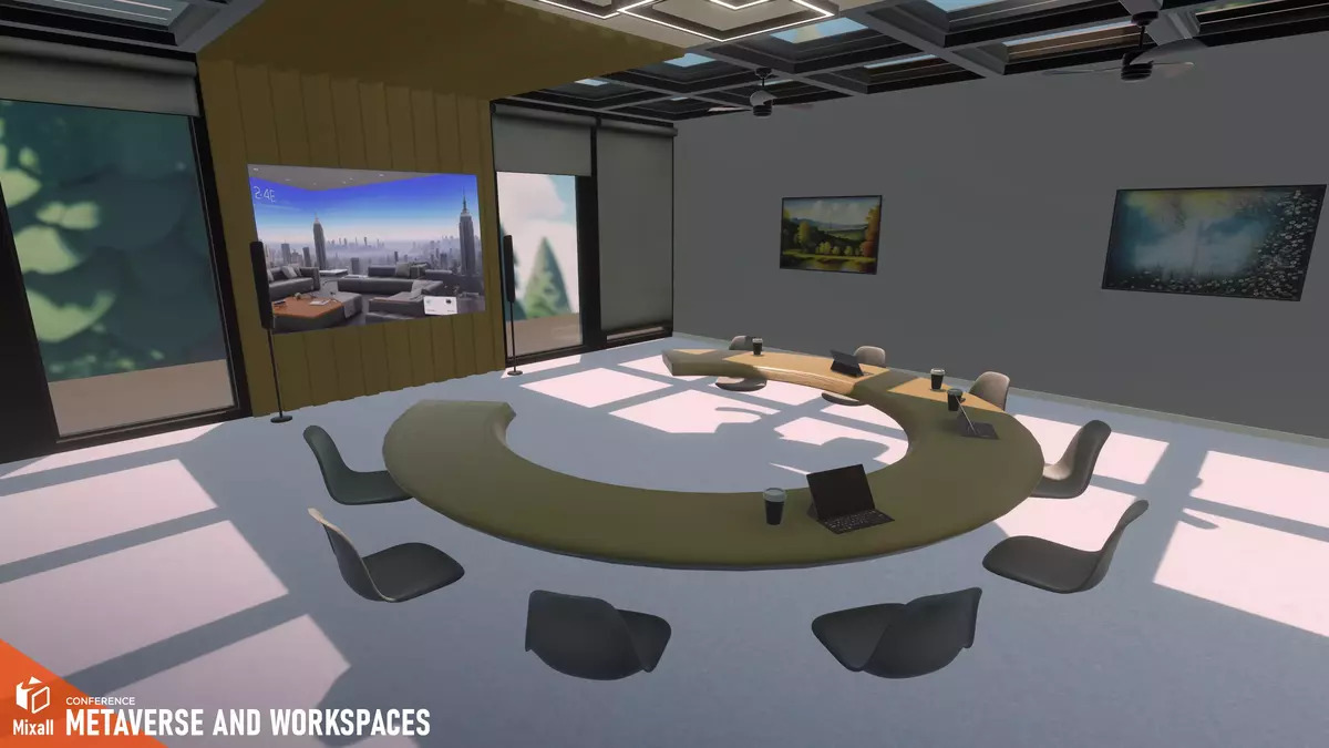 Metaverse og arbeidsområder - Konferanse - Unity Asset Store-pakke.