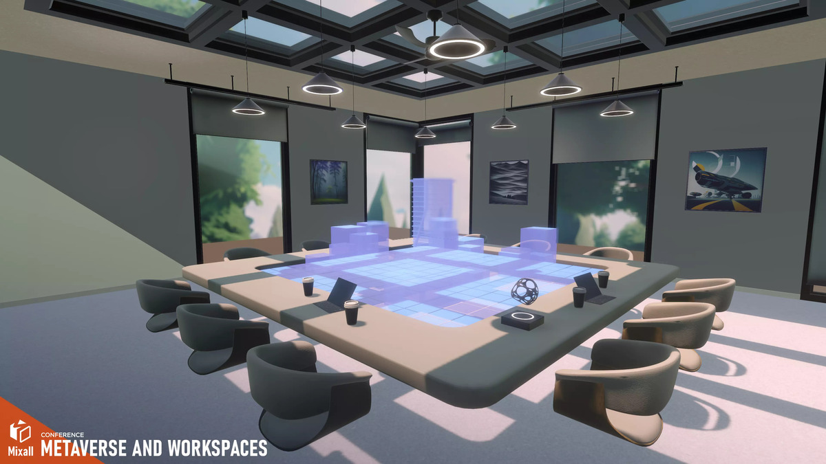 Metaverse og arbeidsområder - Konferanse - Unity Asset Store-pakke.