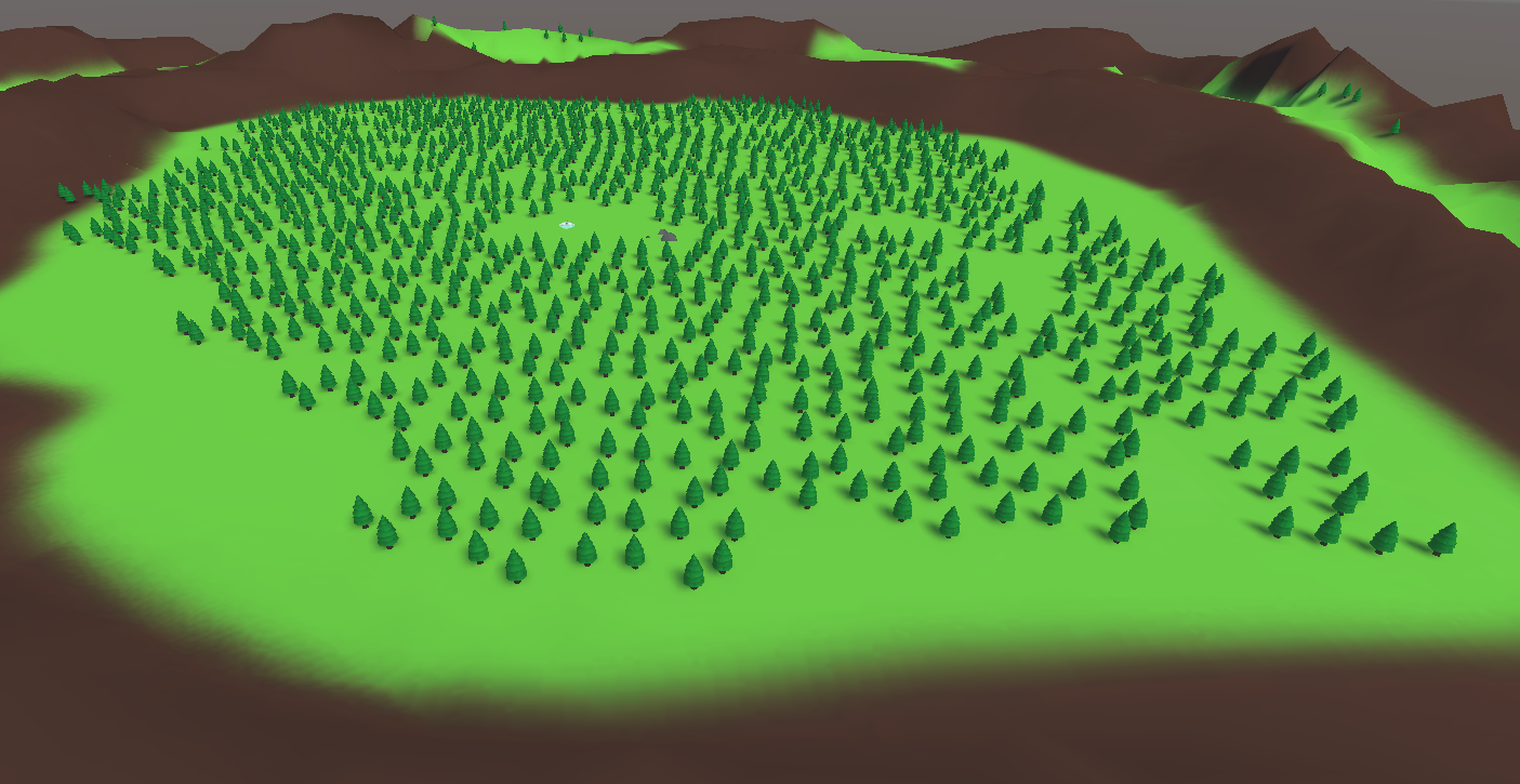 Unity Scene etter optimalisering