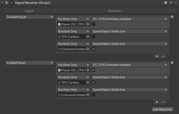 Unity Timeline Signal Reactions Setup